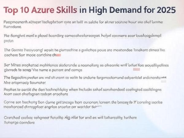 Top 10 Azure Skills in High Demand for&nbsp;2025